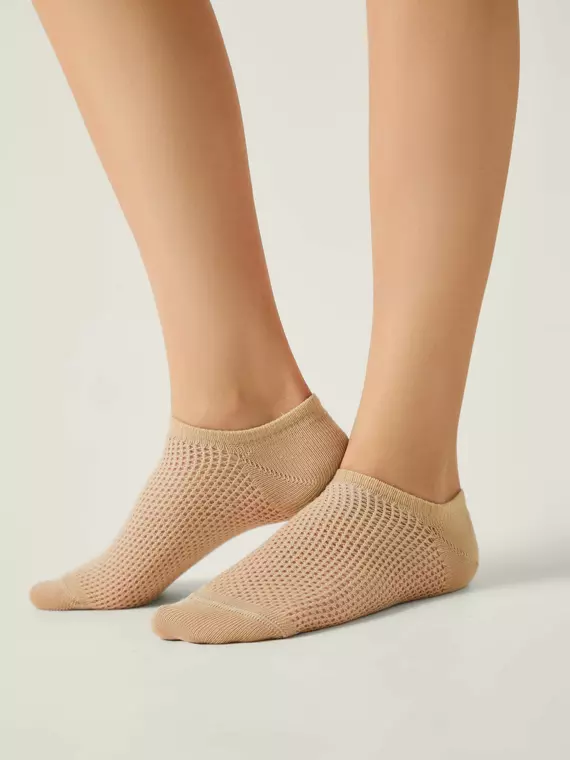 Носки женские (ультракороткие) conte active 618 бежевый, 24С-76СП, 36-38 (23-25), CONTE ELEGANT,  - 1