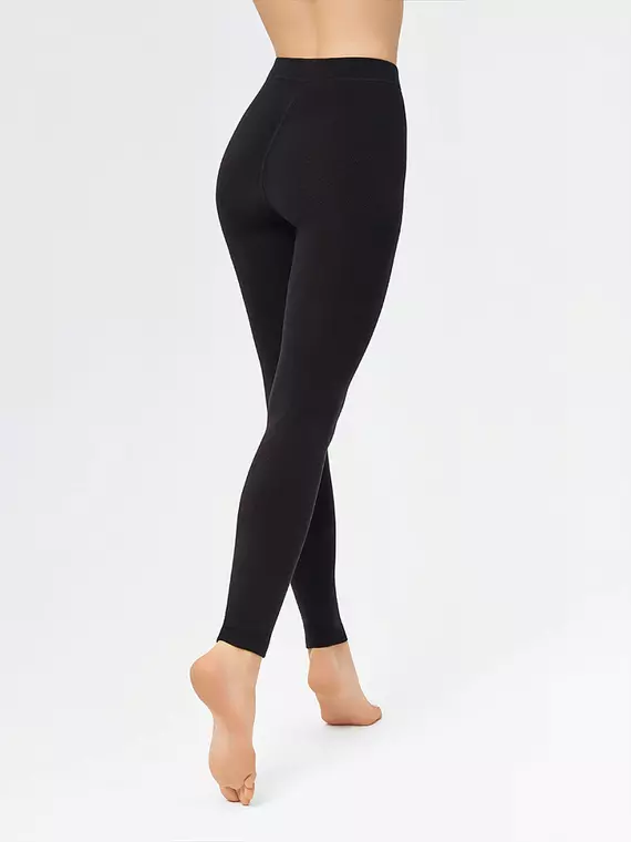 Легинсы хлопковые с флисом minimi siberia 300 nero, pantacollant SIBERIA (хлопок с флисом), 2, MINIMI,  - 3