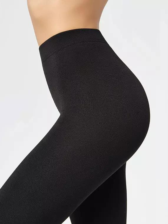 Теплые легинсы из микрофибры с флисом minimi piuma 260 den nero, pantacollant PIUMA 260 (микрофибра с флисом), 2, MINIMI,  - 5