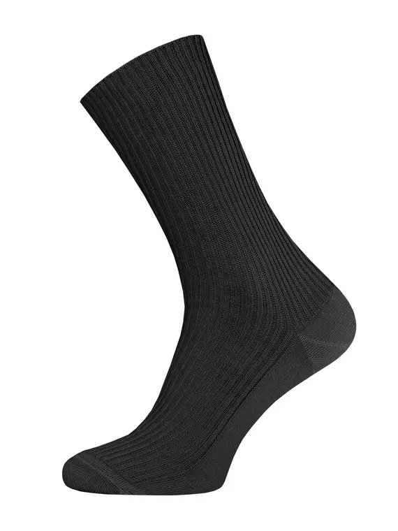 Носки мужские (ослабленная резинка 100% хлопок) брестские 2221 basic 009 черный, 14С2221, 42-43 (27), БРЕСТСКИЕ,  - 1