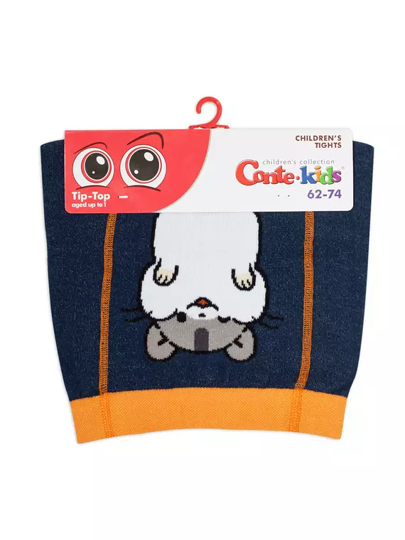 Колготки детские tip-top 706 темно-синий, 4С-01СП, 80-86 (14), CONTE-KIDS,  - 3
