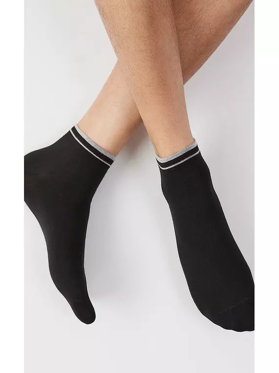 Укороченные мужские носки omsa active 105 nero, , 42-44 (27-29), OMSA, - 2