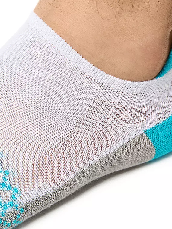 Укороченные мужские носки omsa active 107 bianco, , 36-38 (23-25), OMSA, - 3