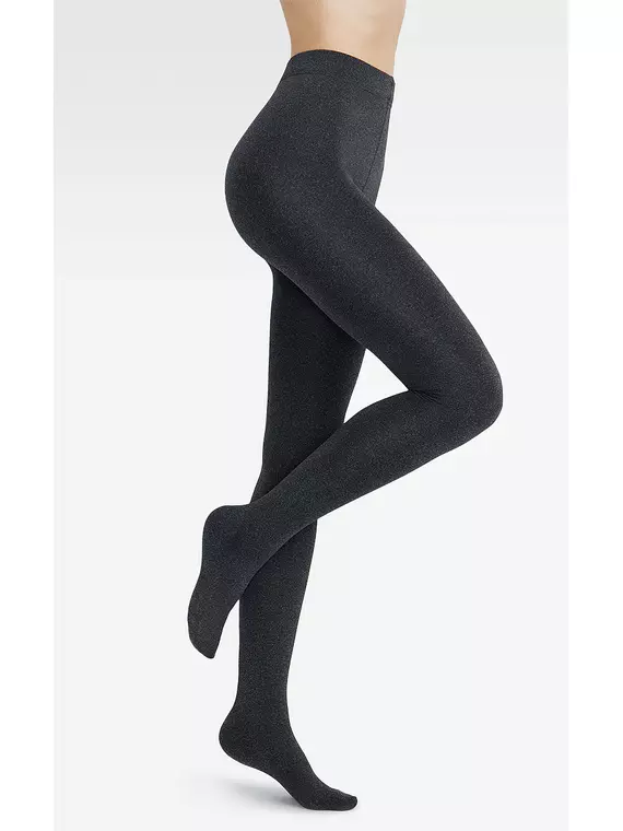 Колготки из микрофибры с флисом piuma 260 grigio melange, PIUMA 260 (микрофибра с флисом), 3, MINIMI,  - 1