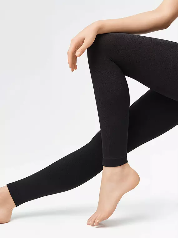 Теплые легинсы из микрофибры с флисом minimi piuma 260 den nero, pantacollant PIUMA 260 (микрофибра с флисом), 2, MINIMI,  - 8