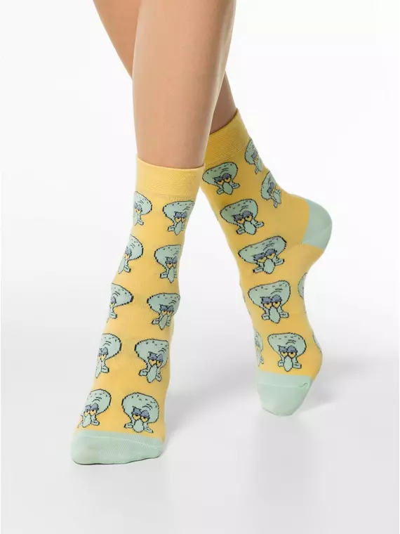 Носки средней длины spongebob брестские 4203 желтый, 21С4203, 40-43 (27-29), БРЕСТСКИЕ,  - 1