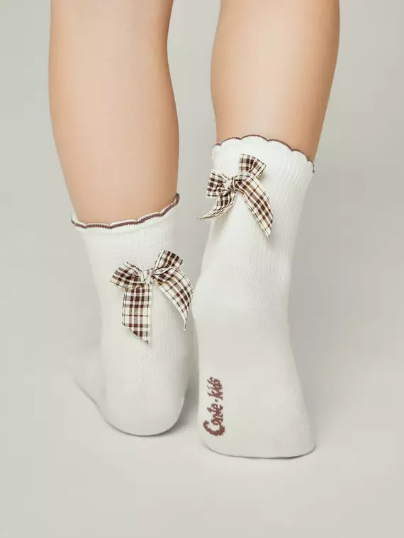 Носки детские (декор, бантики) tip-top 065 молочный, 24С-179СП, 18, CONTE-KIDS,  - 2