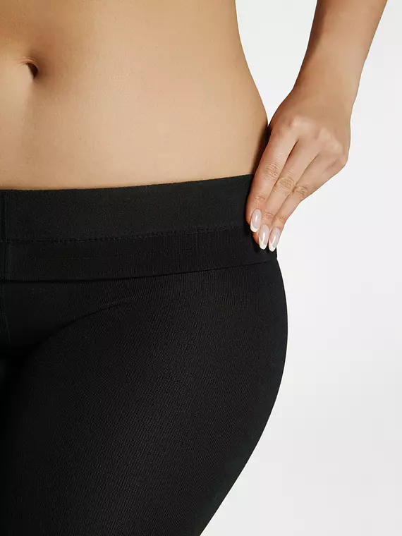 Легинсы женские из микрофибры с флисом minimi piuma 260 maxi nero, pantacollant PIUMA 260 MAXI (микрофибра с флисом), 6, MINIMI,  - 6