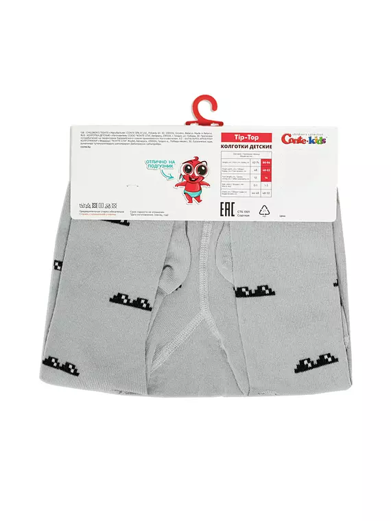 Колготки детские conte-kids tip-top 708 светло-серый, 4С-01СП, 62-74 (12), CONTE-KIDS,  - 4