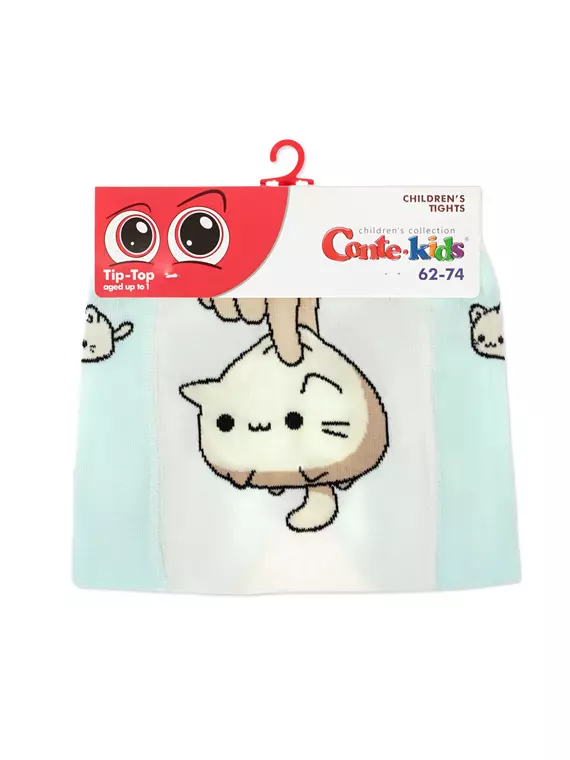 Колготки детские tip-top 704 бледно-бирюзовый, 4С-01СП, 62-74 (12), CONTE-KIDS,  - 3