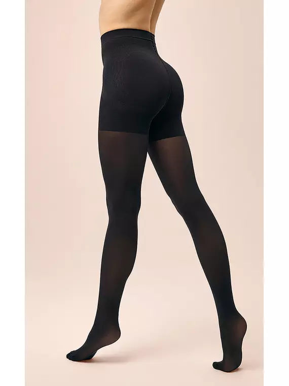 Моделирующие колготки из микрофибры minimi push up micro 3d 70/140 nero, PUSH UP MICRO 3D 70/140 (микрофибра), 2, MINIMI,  - 2