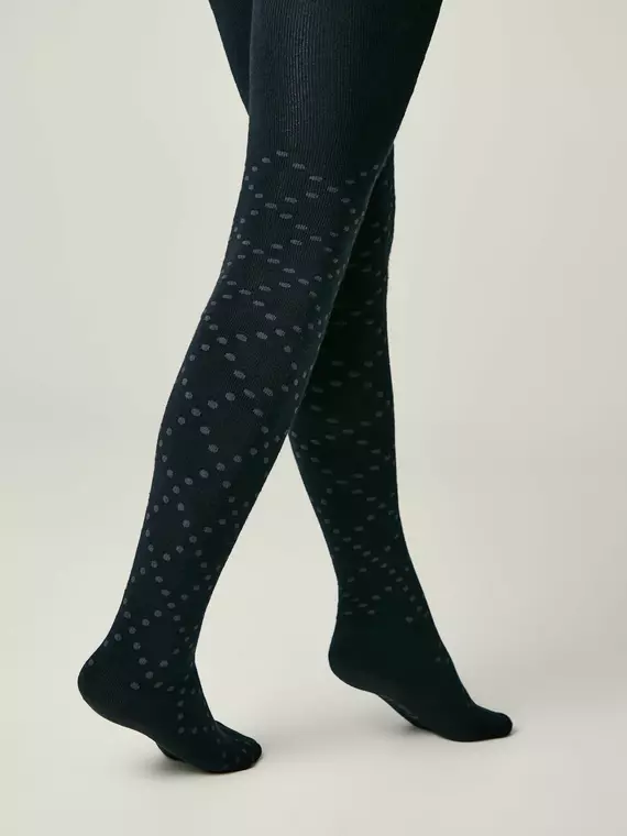 Колготки махровые conte-kids sof-tiki 701 темно-синий, 7С-38СП, 140-146 (22), CONTE-KIDS,  - 2