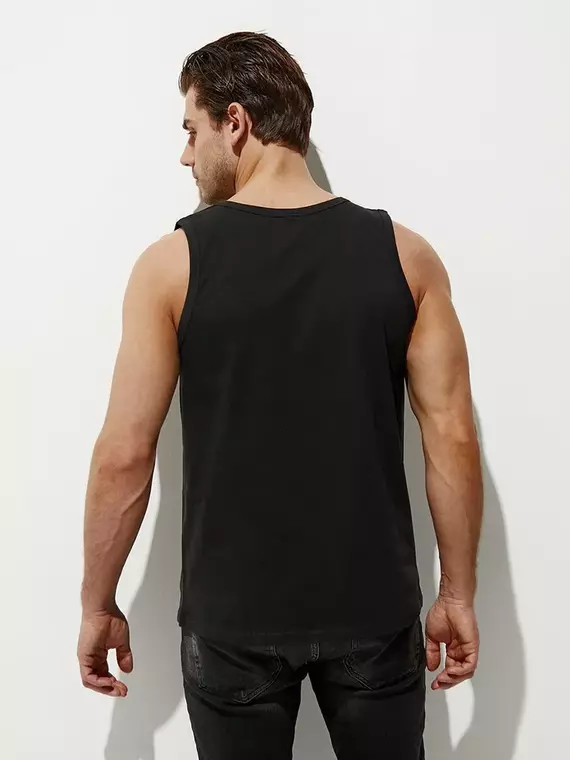 Майка мужская omsa cotton u1101 nero, , 54(3XL), OMSA, - 3