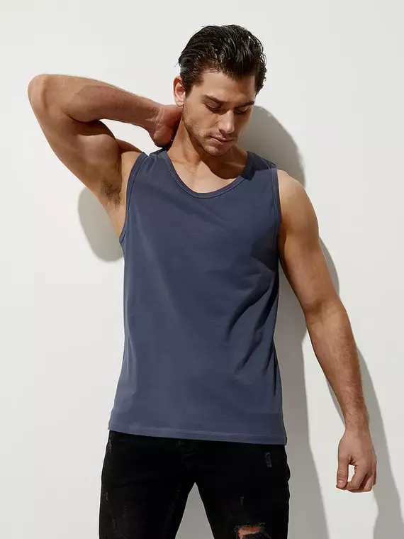 Майка мужская omsa cotton u1101 mineral, , 46 (M), OMSA, - 2