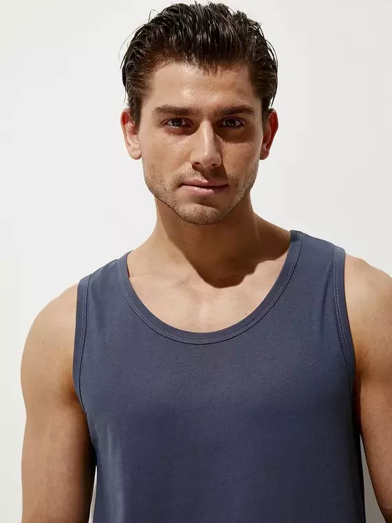 Майка мужская omsa cotton u1101 mineral, , 46 (M), OMSA, - 4