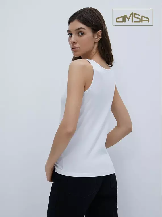 Майка женская omsa d1101 bianco, , 42 (XS), OMSA, - 2