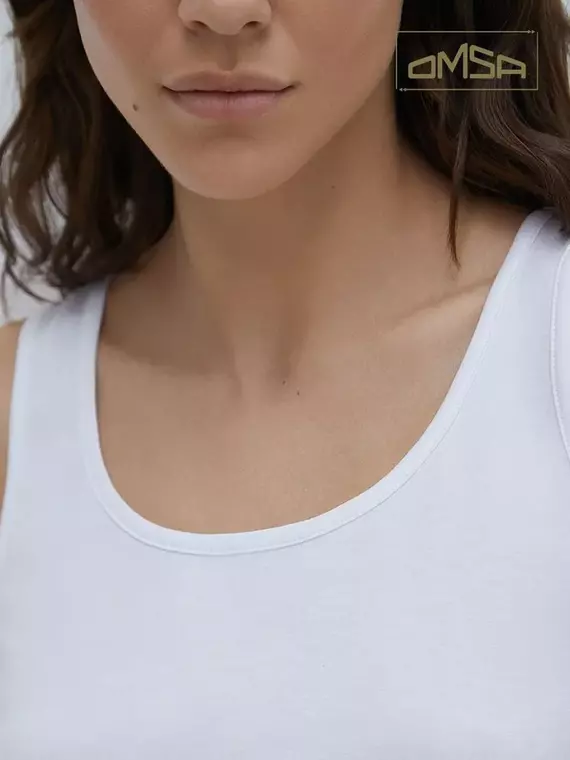 Майка женская omsa d1101 bianco, , 42 (XS), OMSA, - 4