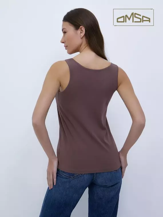 Майка женская omsa d1101 cappuccino, , 44 (S), OMSA, - 2