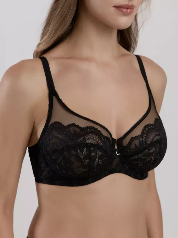 Бюстгальтер с мягкими чашками glamour tb6245 черный, 24С-0038КСП, 85A, CONTE ELEGANT,  - 3