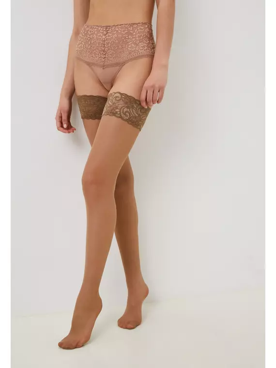 Чулки innamore flirt 20 miele, , 1/2 (S/M), INNAMORE, - 1