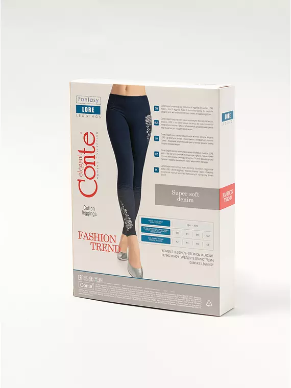 Леггинсы женские conte lore navy, 17С-390ТСП, 164-98/M, CONTE ELEGANT,  - 2