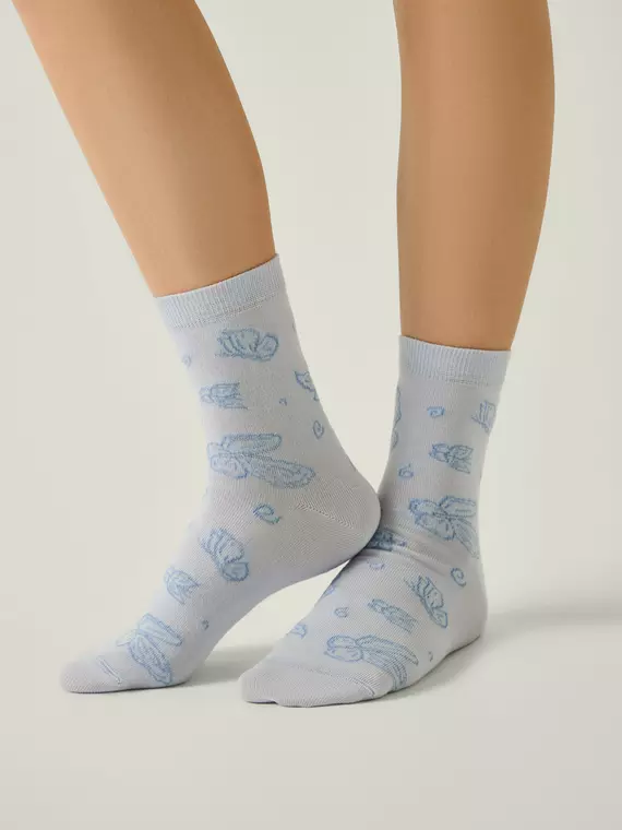 Носки женские conte classic 697 бледно-фиолетовый, 15С-15СП, 39-41 (25-27), CONTE ELEGANT,  - 1