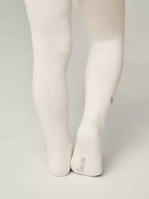 Теплые колготки для девочек sof-tiki 699 молочный, 7С-38СП, 116-122 (18), CONTE-KIDS,  - 3