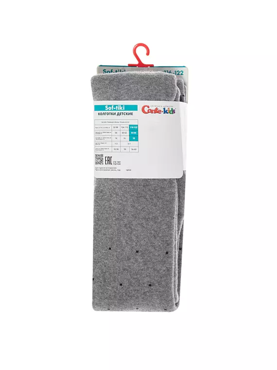 Колготки махровые conte-kids sof-tiki 699 серый, 7С-38СП, 116-122 (18), CONTE-KIDS,  - 5