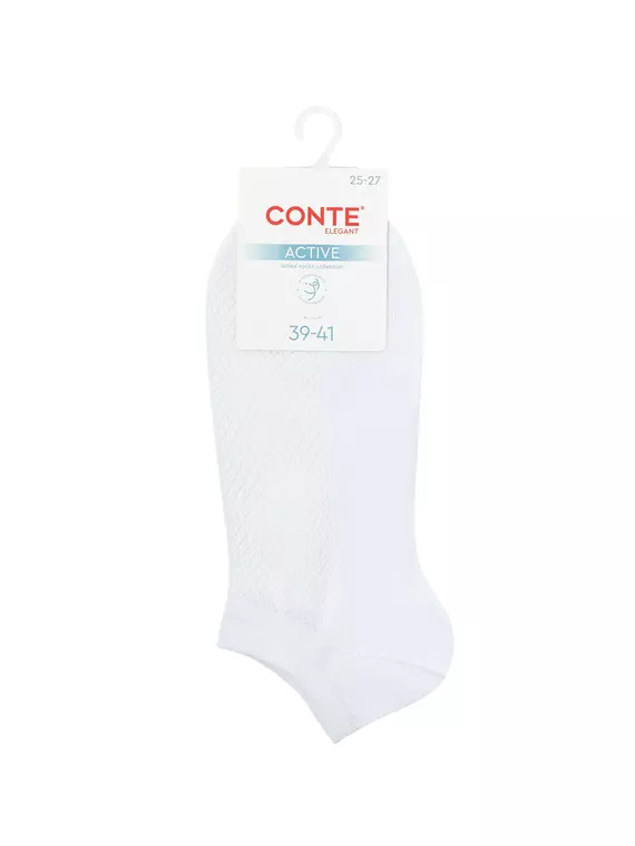 Носки женские (ультракороткие) conte active 961 белый, 25С-84СП, 36-38 (23-25), CONTE ELEGANT,  - 3