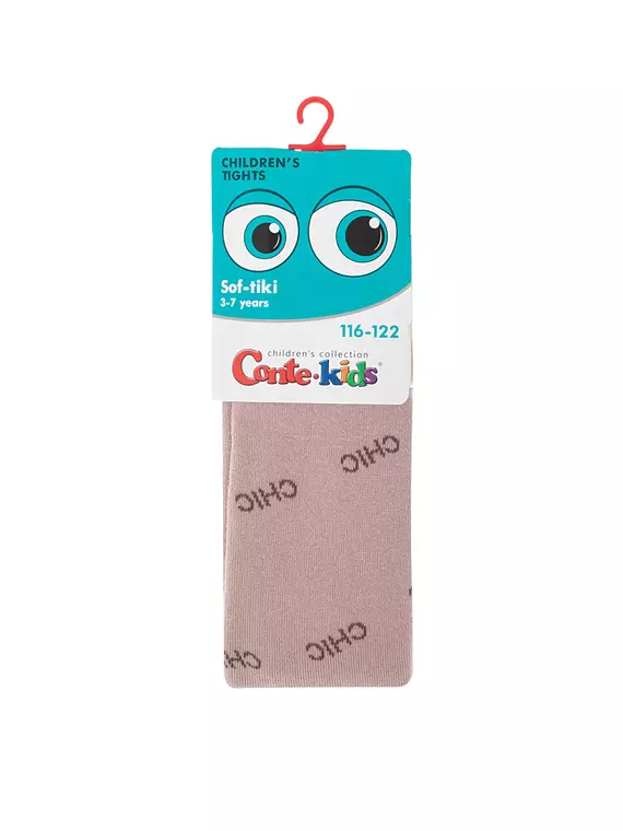 Колготки махровые conte-kids sof-tiki 702 пепельно-розовый, 7С-38СП, 116-122 (18), CONTE-KIDS,  - 4