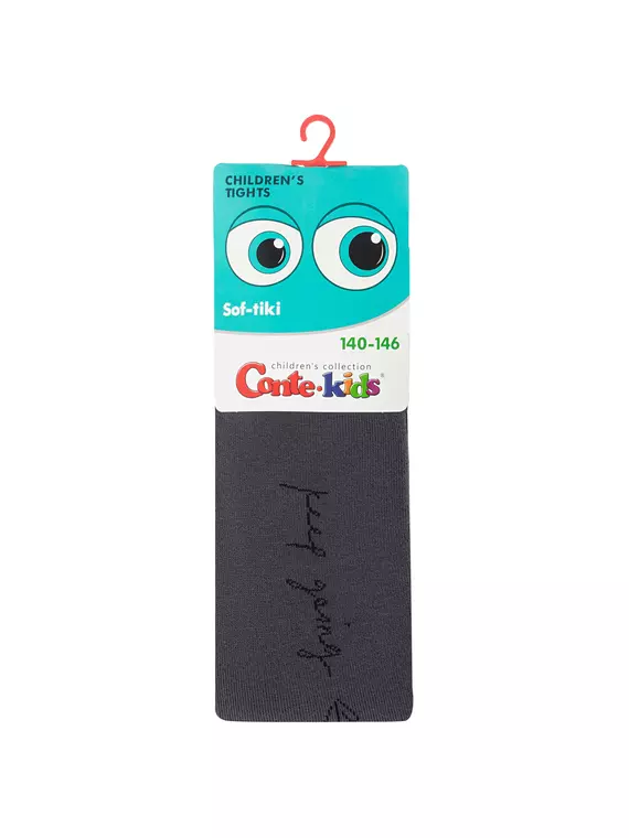 Колготки махровые conte-kids sof-tiki 700 темно-серый, 7С-38СП, 140-146 (22), CONTE-KIDS,  - 4