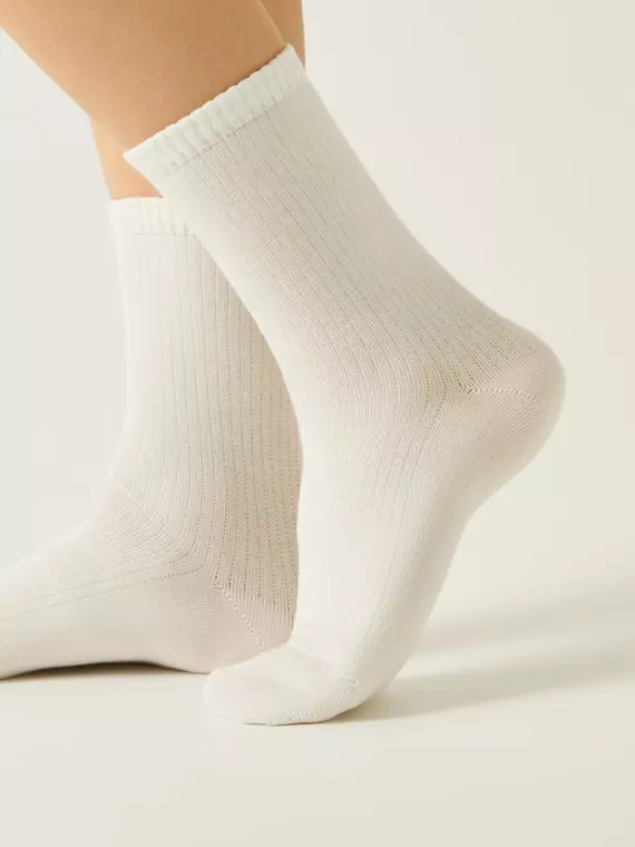 Удлинённые женские носки conte classic 751 молочный, 25С-32СП, 36-38 (23-25), CONTE ELEGANT,  - 2