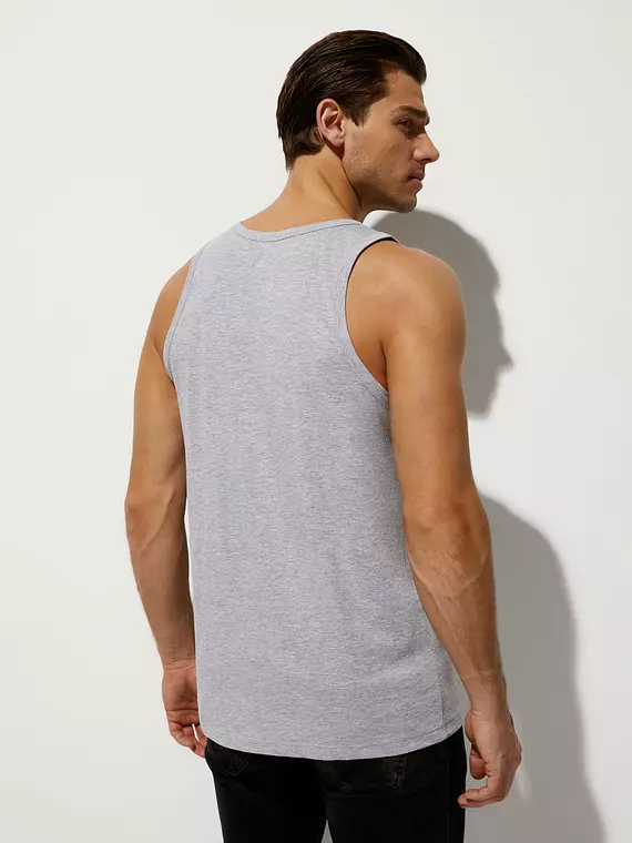 Майка мужская omsa melange u1102 grigio chiaro melange, , 46 (M), OMSA, - 2