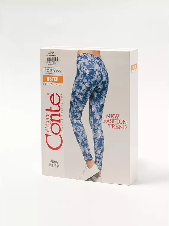 Леггинсы женские aster blue-white, 16С-234ТСП, 170-90/XS, CONTE ELEGANT,  - 1