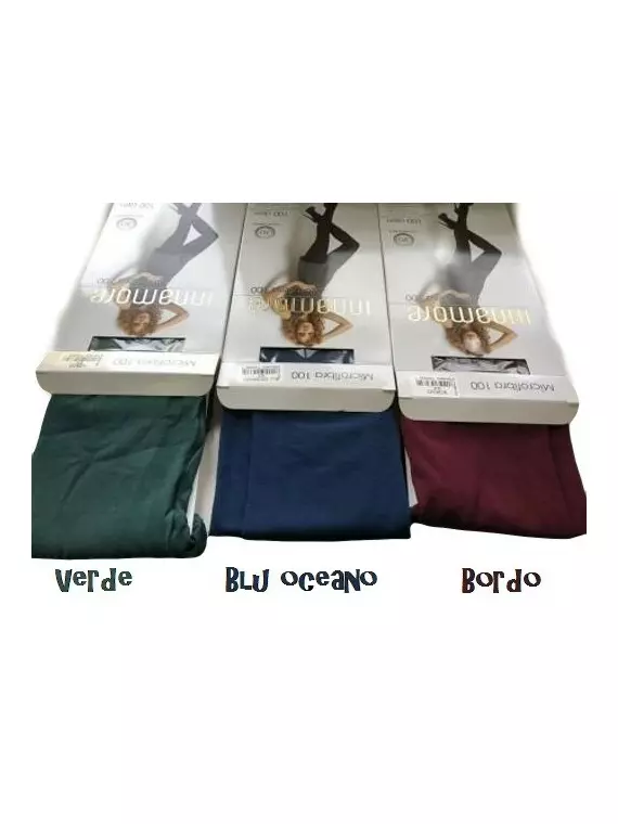 Колготки innamore microfibra 100 blu oceano, , 2, INNAMORE, - 2