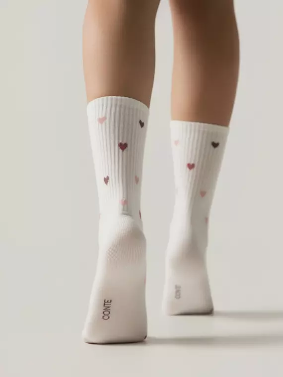 Удлиненные женские носки conte active 966 молочный, 20С-20СП, 39-41 (25-27), CONTE ELEGANT,  - 3