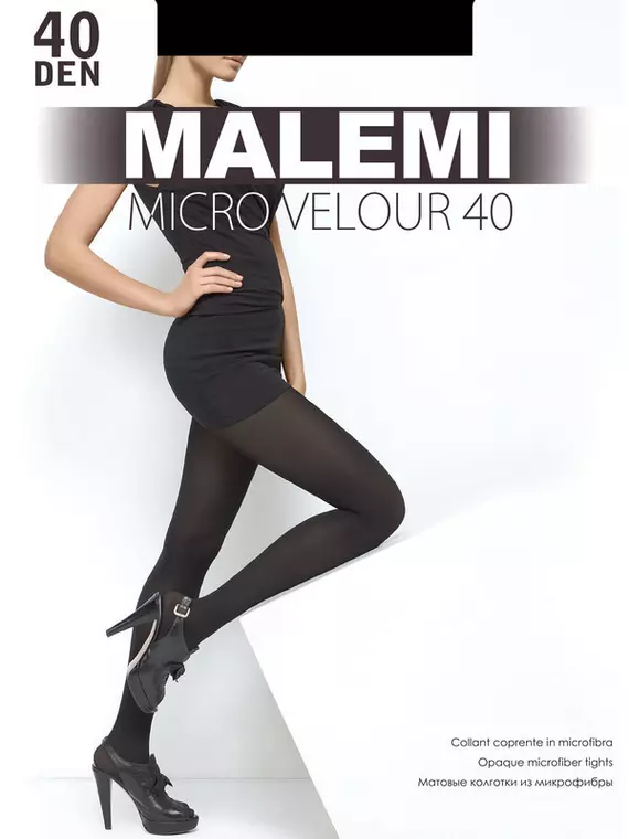 Колготки malemi micro velour 40 daino, , 2, MALEMI, - 1