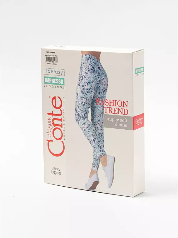 Леггинсы женские impressa bright turquise, 17С-398ТСП, 164-90/XS, CONTE ELEGANT,  - 1