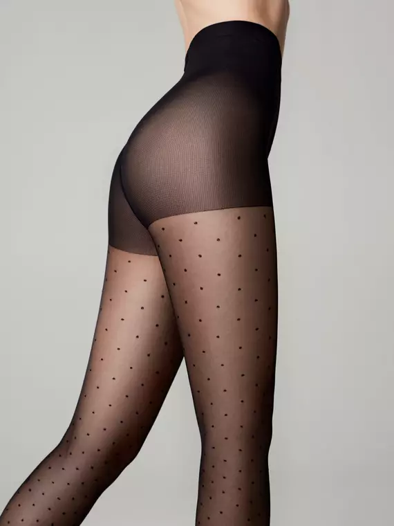 Колготки в точку с утягивающими шортиками dots slim, 22С-1СП, 5, CONTE ELEGANT,  - 2