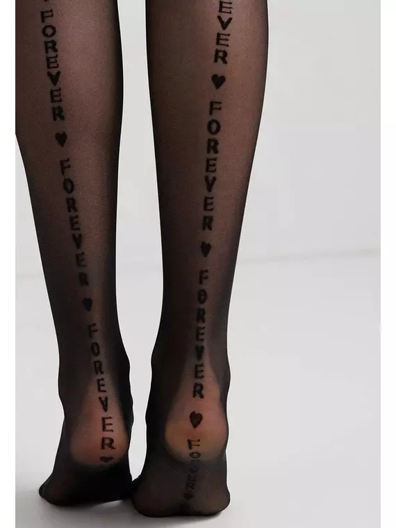 Колготки женские с надписью forever nero, 21С-101СП, 2, CONTE ELEGANT,  - 3