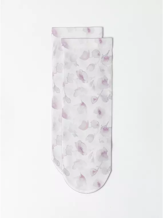 Носки с рисунком «нежный цветок» fantasy 70 den 144 mix, 17С-34СП, 36-39 (23-25), CONTE ELEGANT,  - 2