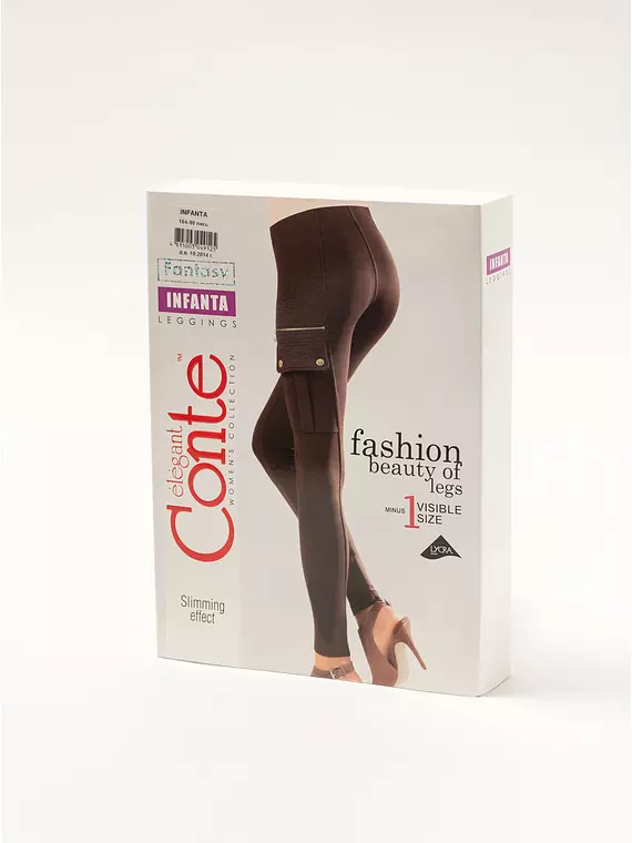 Леггинсы женские conte infanta brown, 14С-594ЛСП, 170-90/XS, CONTE ELEGANT,  - 1
