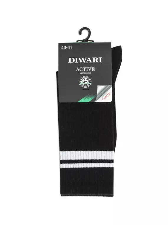 Удлиненные мужские носки diwari active 231 черный, 20С-19СП, 40-41 (25), DIWARI,  - 1