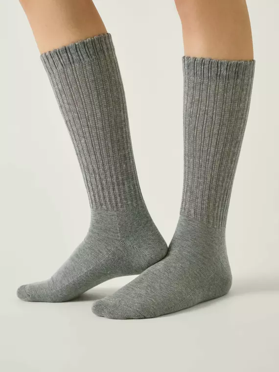 Носки женские (махровая стопа) conte comfort 750 серый, 25С-40СП, 36-38 (23-25), CONTE ELEGANT,  - 1