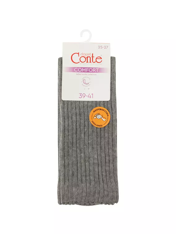 Носки женские (махровая стопа) conte comfort 750 серый, 25С-40СП, 36-38 (23-25), CONTE ELEGANT,  - 4