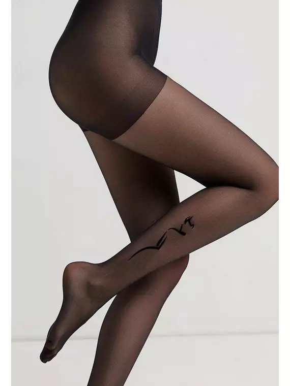 Колготки с тату-рисунком conte femme nero, 19С-108СП, 3, CONTE ELEGANT,  - 2