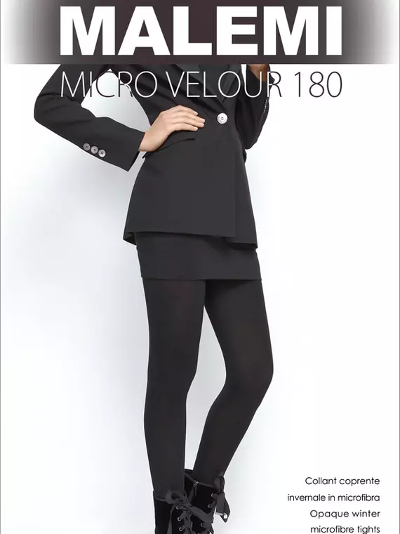 Колготки malemi micro velour 180 chocolate, , 3, MALEMI, - 1