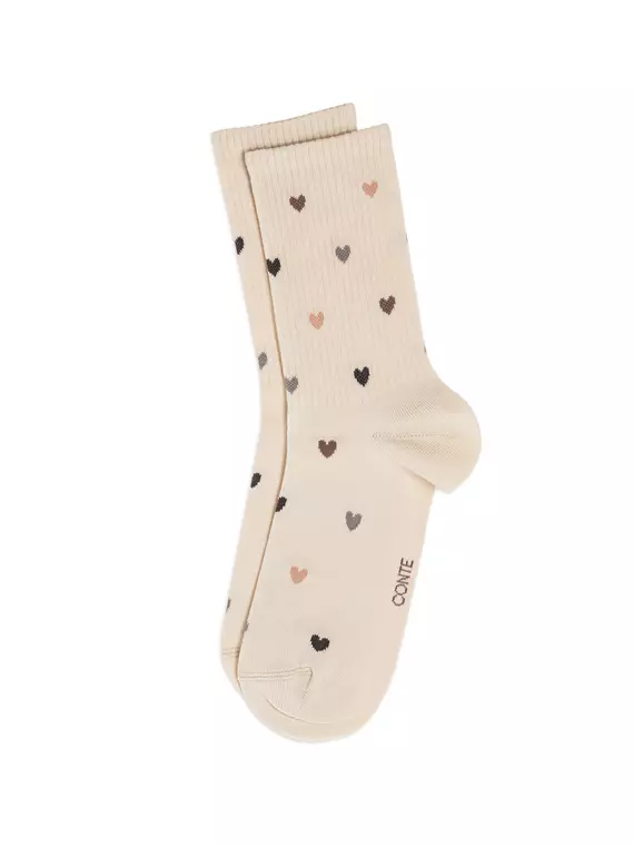 Удлиненные женские носки conte active 966 бежевый, 20С-20СП, 39-41 (25-27), CONTE ELEGANT,  - 3