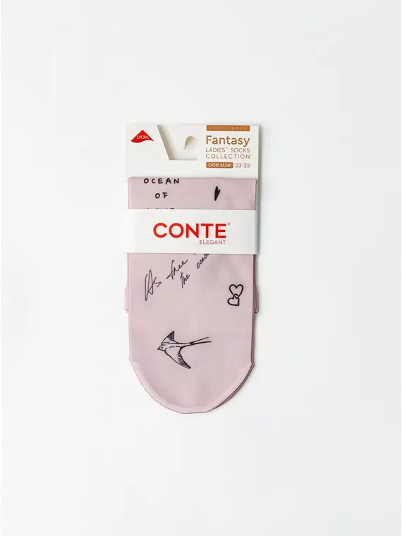Носки с рисунком «tattoo» fantasy 70 den 142 mix, 17С-34СП, 36-39 (23-25), CONTE ELEGANT,  - 4