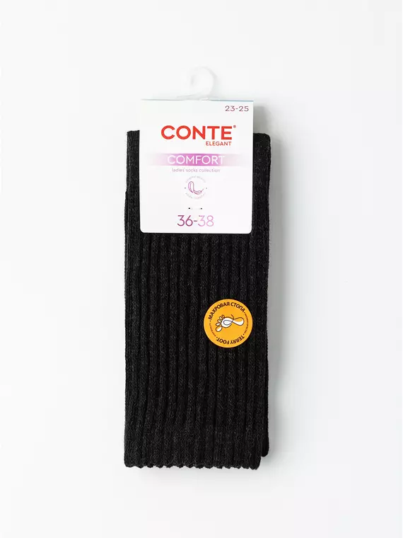 Тёплые носки с махровой стопой conte comfort 750 черный, 25С-40/1СП, 39-41 (25-27), CONTE ELEGANT,  - 5